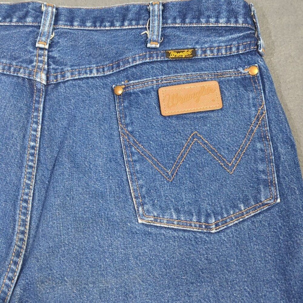 Wrangler VTG Jeans Men's 40x34 Fits 38x30 Blue 13MWZ Cowboy Cut Western USA Made - Picture 1 of 12